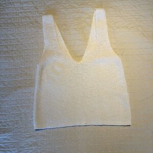 Madewell Cream Knit Tank Top